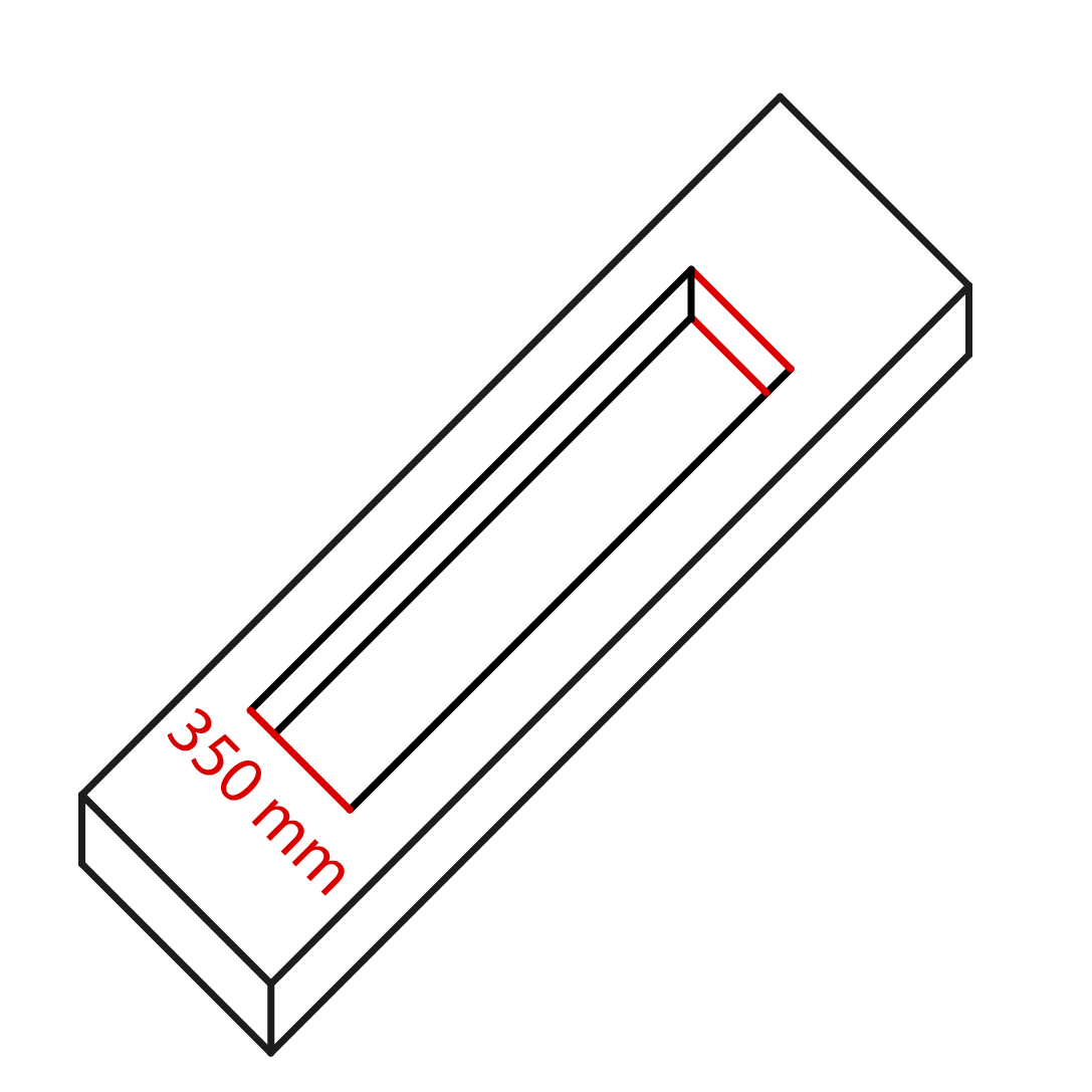 350 mm